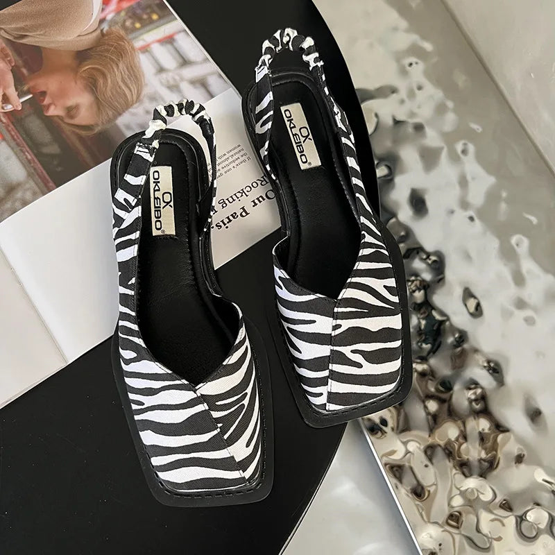 Lea | Slingback Sandals with Square Toe for Women